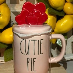 Rae Dunn Cutie Mug with Hearts Topper Mug